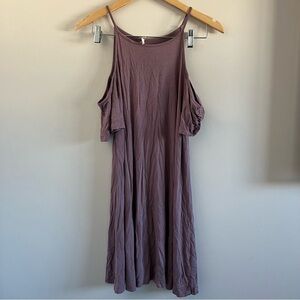 Garage Pink Cold Shoulder Dress Medium Blush Pink